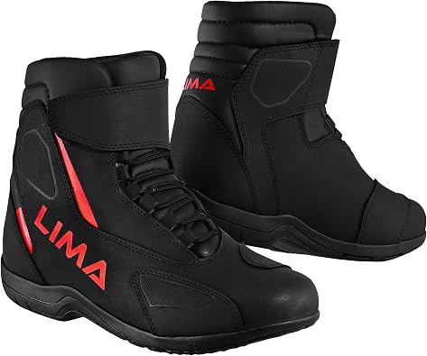 Genuine Leather Motorbike Boots Motorcyle Shoes CE-Approved Waterproof Motorcycle Boots   Short Ankle Touring with Armour & Anti-Slip Sole