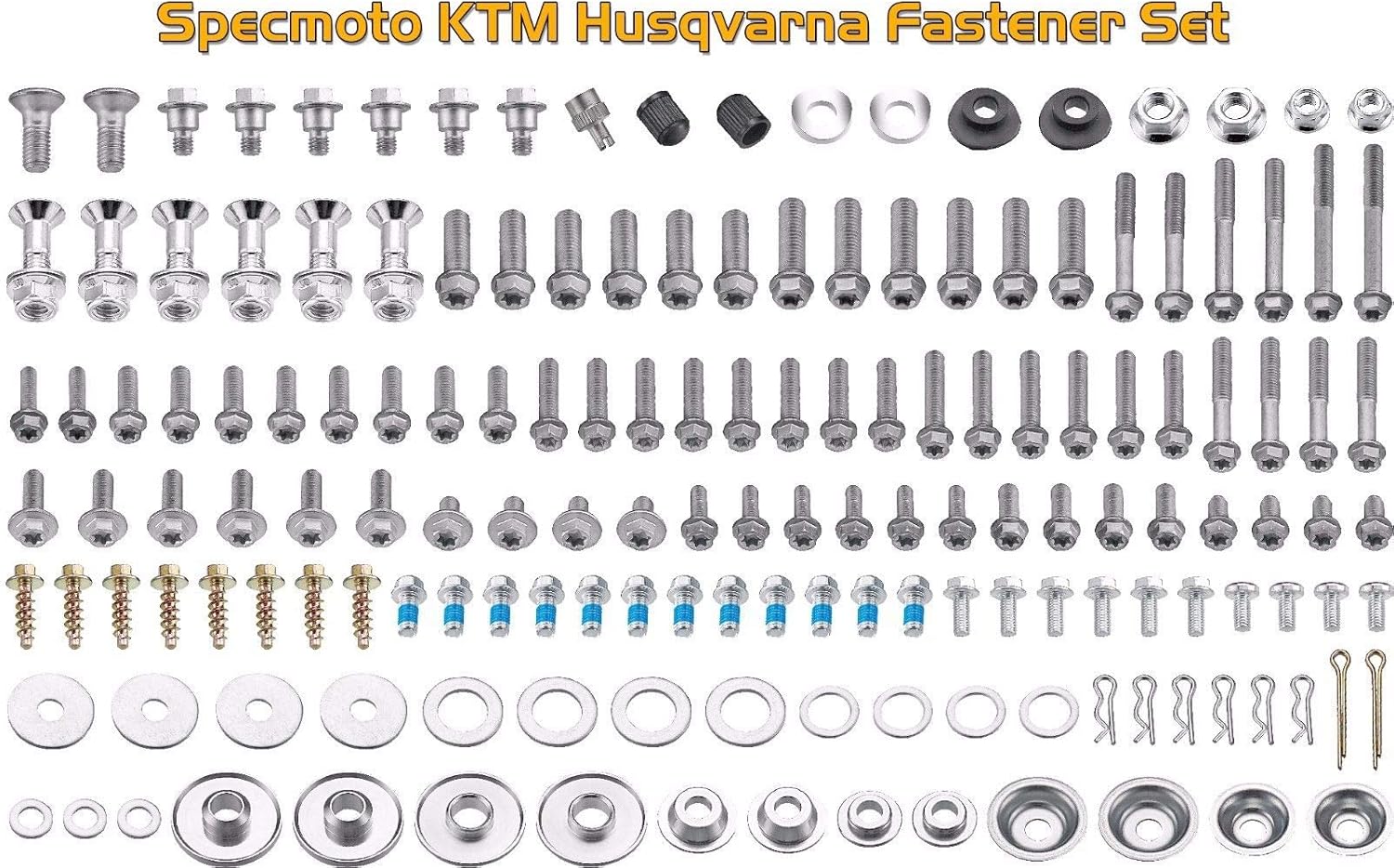 Specmoto Bolt Kit. Fits: KTM & Husqvarna Model Series Dirt Bike (1996-present)