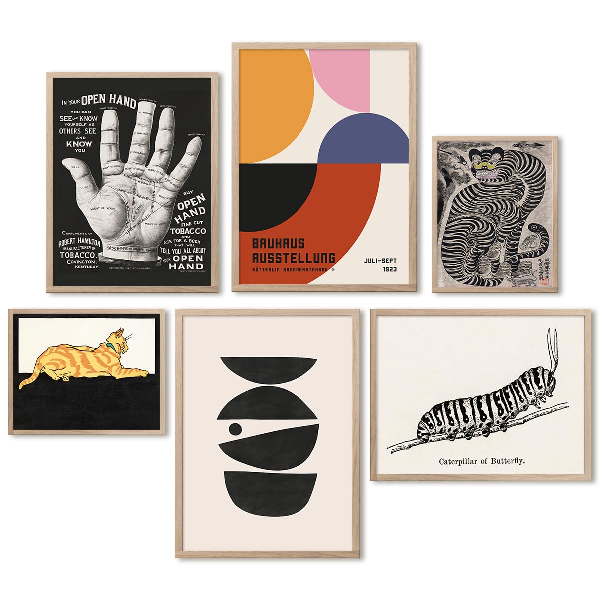 Amazon.com: Art Nouveau Japanese Wall Art - Mid Century Modern