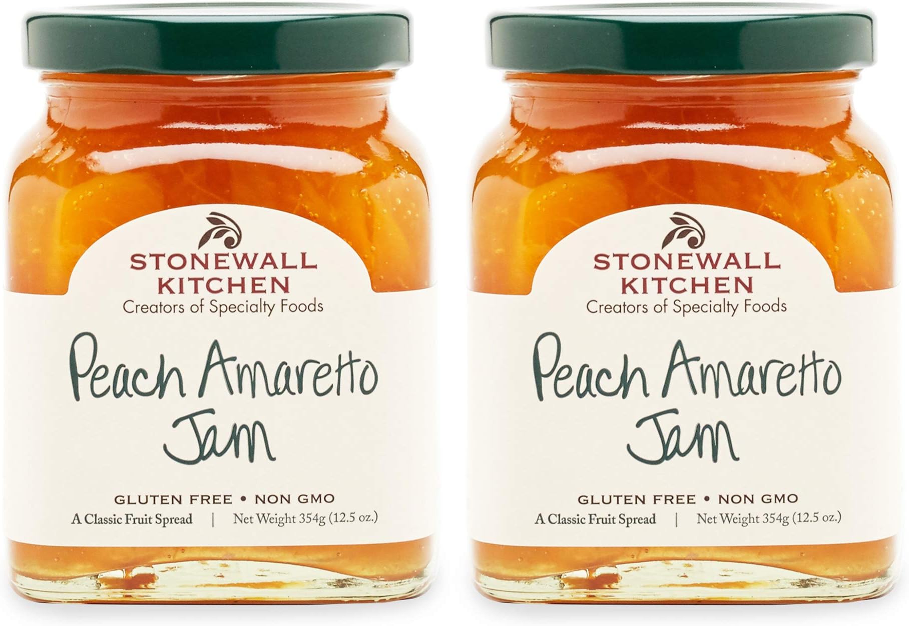 Stonewall Kitchen Peach Amaretto Jam, 12.5 Ounces (Pack of 2)