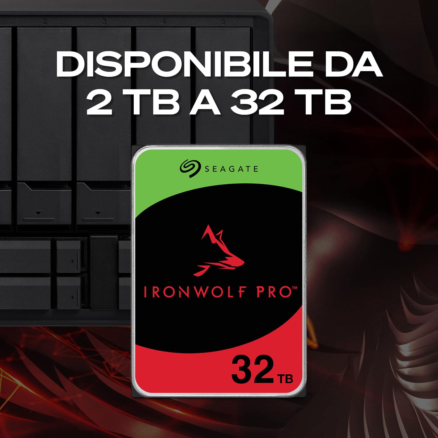 Seagate IronWolf Pro 8TB Enterprise NAS HDD CMR 3.5-inch SATA 6Gb/s 7200 RPM 256MB Cache ST8000NTZ01