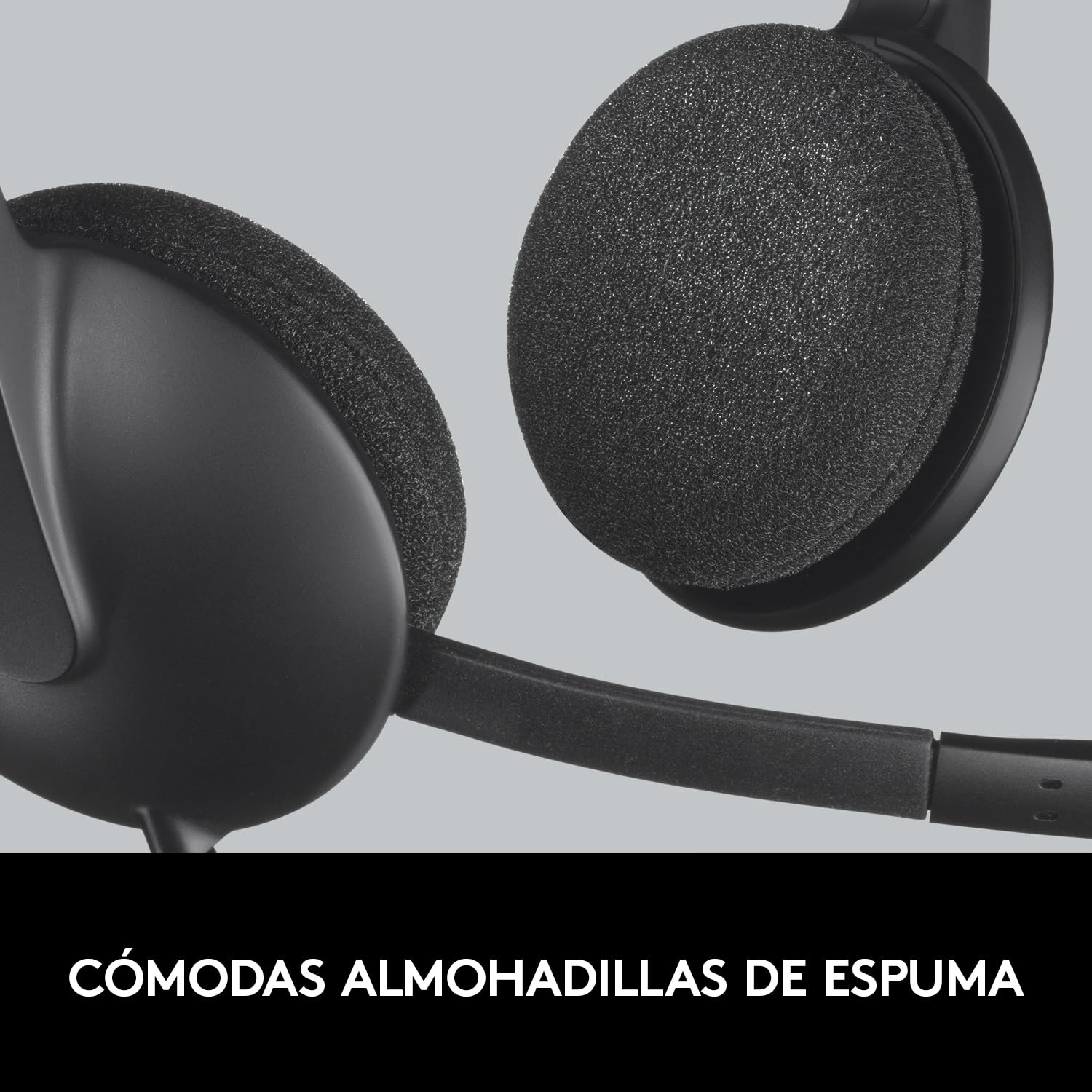 Logitech H340 Auriculares con Cable, Sonido Estéreo con Micrófono con Supresión de Ruido, USB, PC/Mac/Portátil/Chromebook - Negro