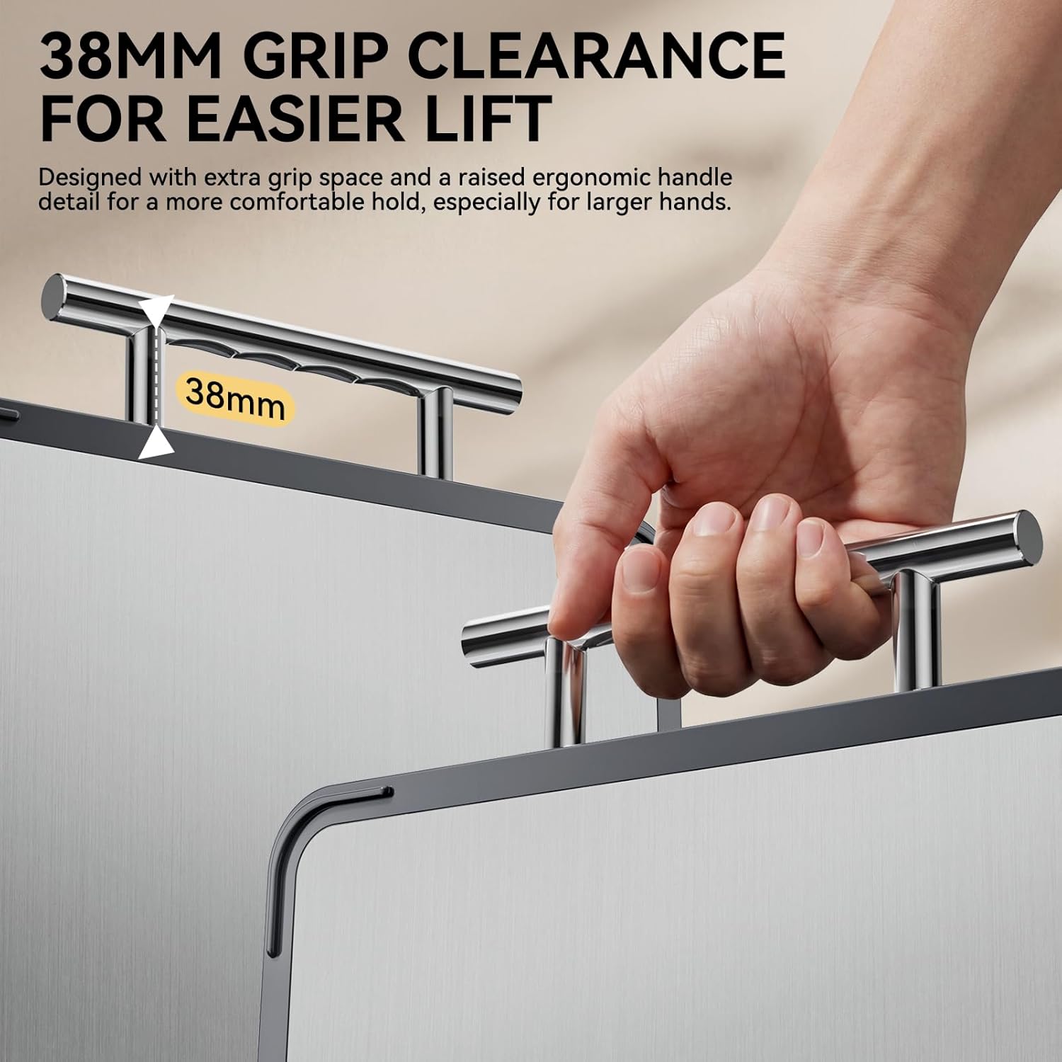 Titanium Bboo Cutting Board for Kitchen, Double Sided Cutting Board,