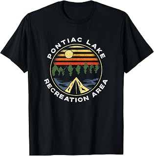Pontiac Lake State Park Michigan Forest Camping Vacation T-Shirt