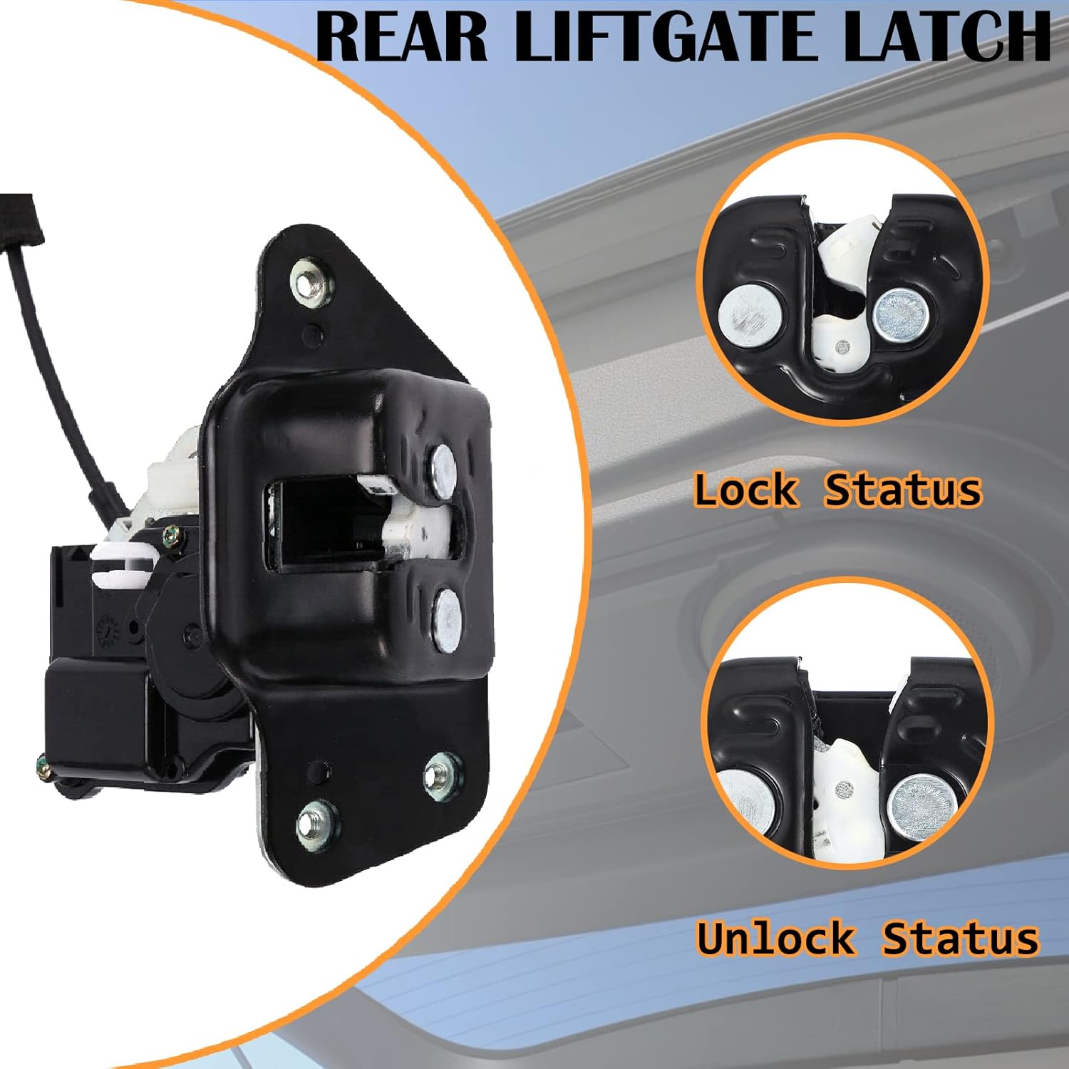 4589131AG Rear Liftgate Latch Lock Actuator Compatible with Durango Nitro Commander Grand Cherokee Liberty 2006-2013 Patriot 2007-2017 Replaces 4589131AB 4589131AF
