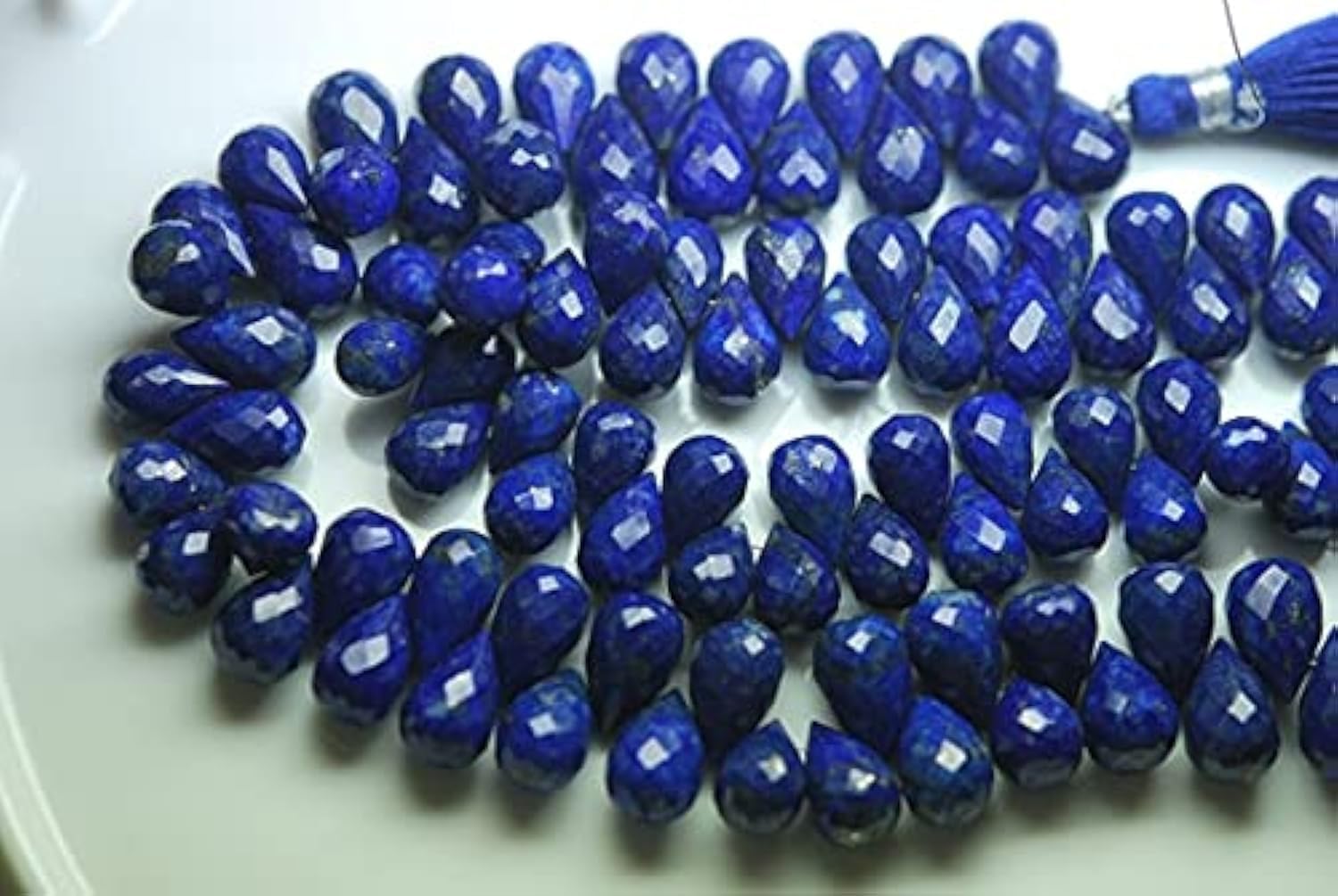 Briolettes de Lapis Lazuli AAA d'Afghanistan pour un cadeau d'anniversaire fait main