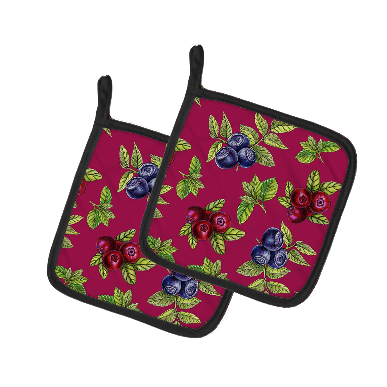 Caroline 's Treasures Beeren Paar Topflappen, 7.5hx7.5 W, multicolor