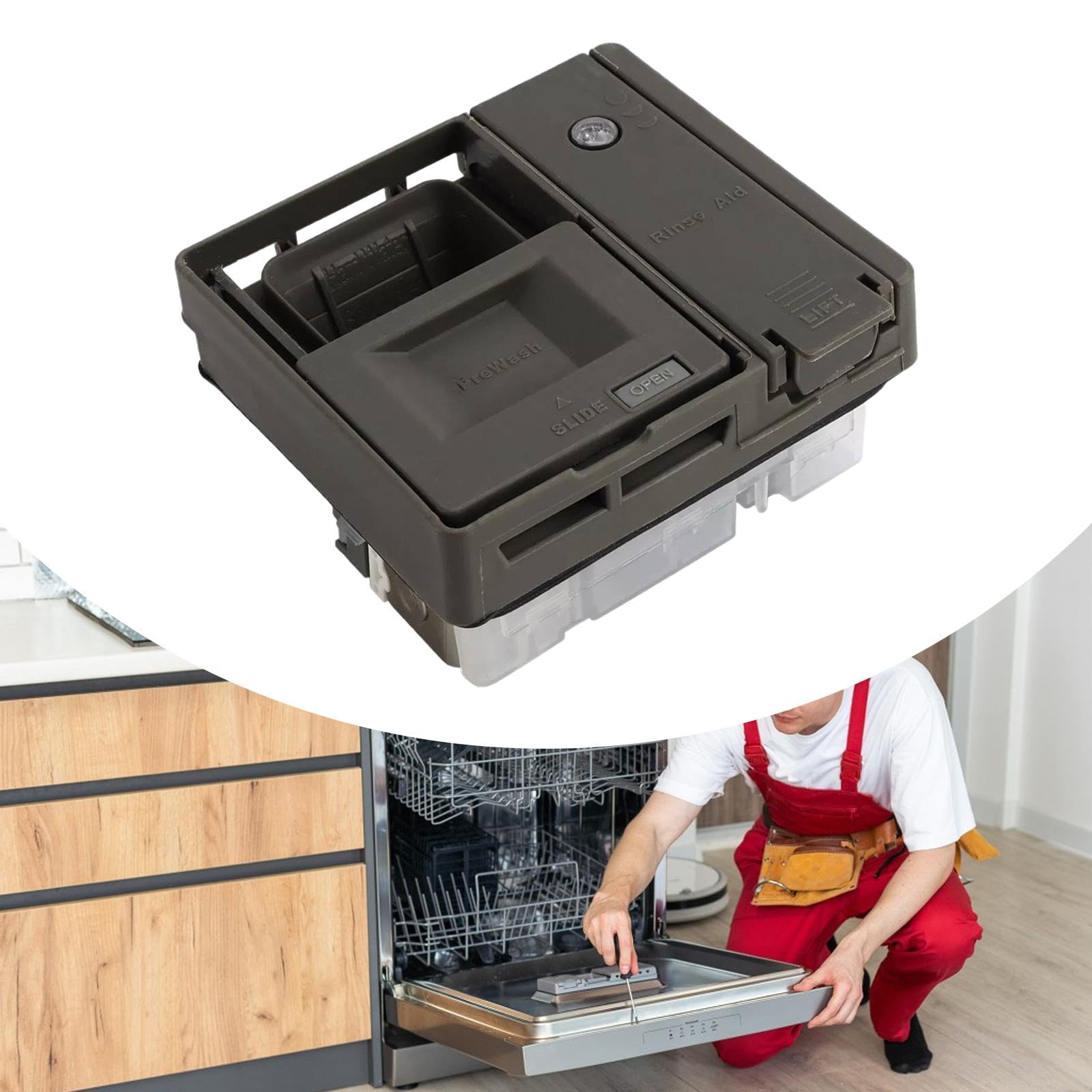 Spülmaschinenreiniger Spender Geschirrspüler Teile Reiniger Tablett W10861000 tragen resistent
