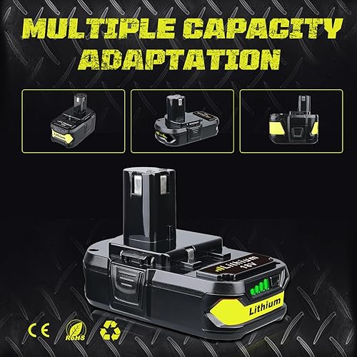 Miniatura 7 de Paquete de 4 baterías de repuesto de 3.0Ah P102 para Ryobi 18 V, compatible con baterías Ryobi P103 P104 P105 P108 P109 18 voltios herramientas
