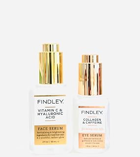 Set of FINDLEY Vitamin C&Hyaluronic Acid Face Serum and Collagen&Caffeine Eye Serum,Total of 2 items, No box.