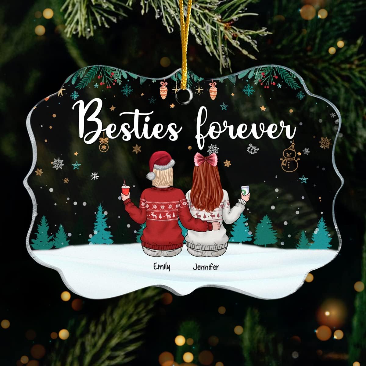 Pawfect House Bestie Forever Personalized Christmas
