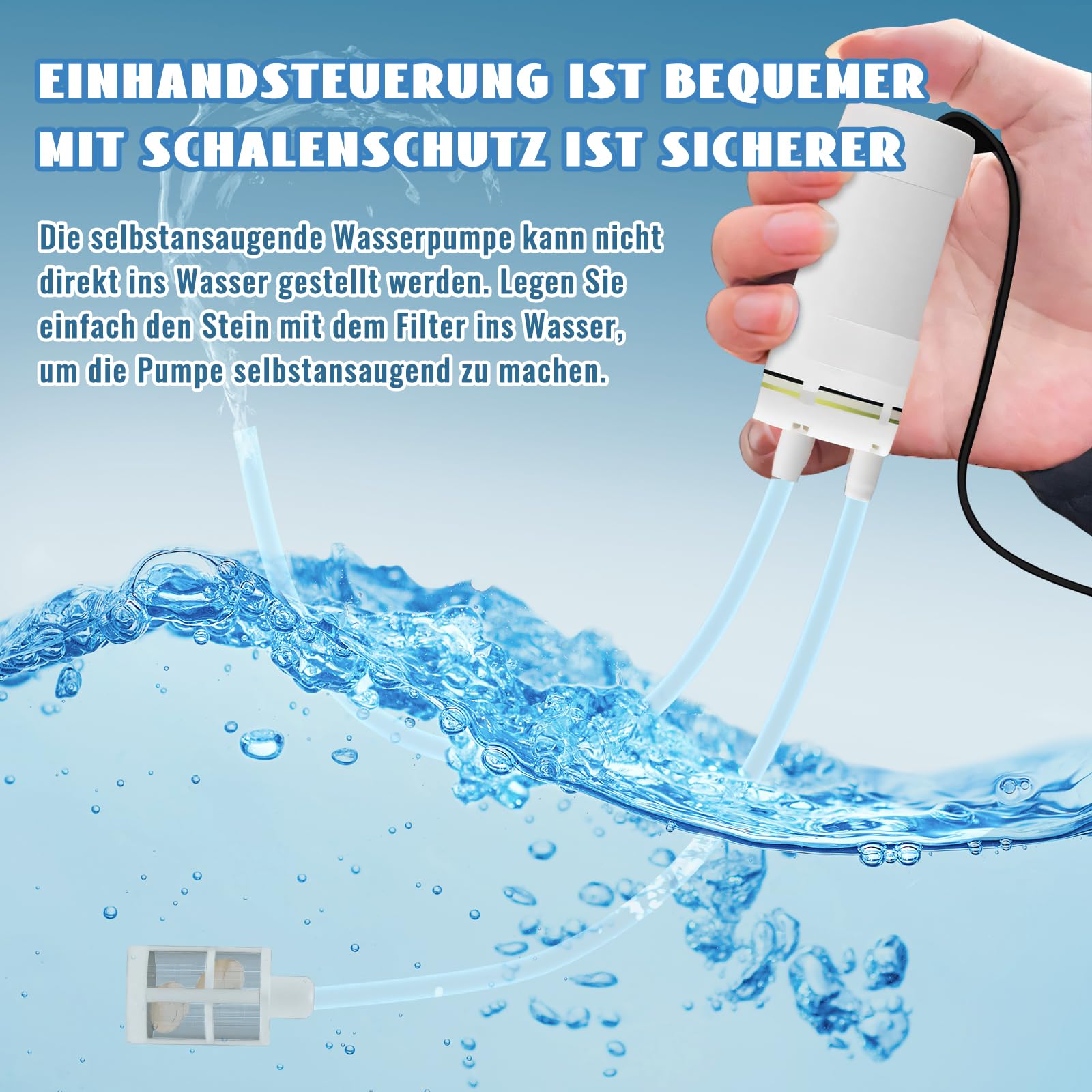 USB Self Priming Pump DC5V USB Self Priming Water P Produktbild-Vorschau 3