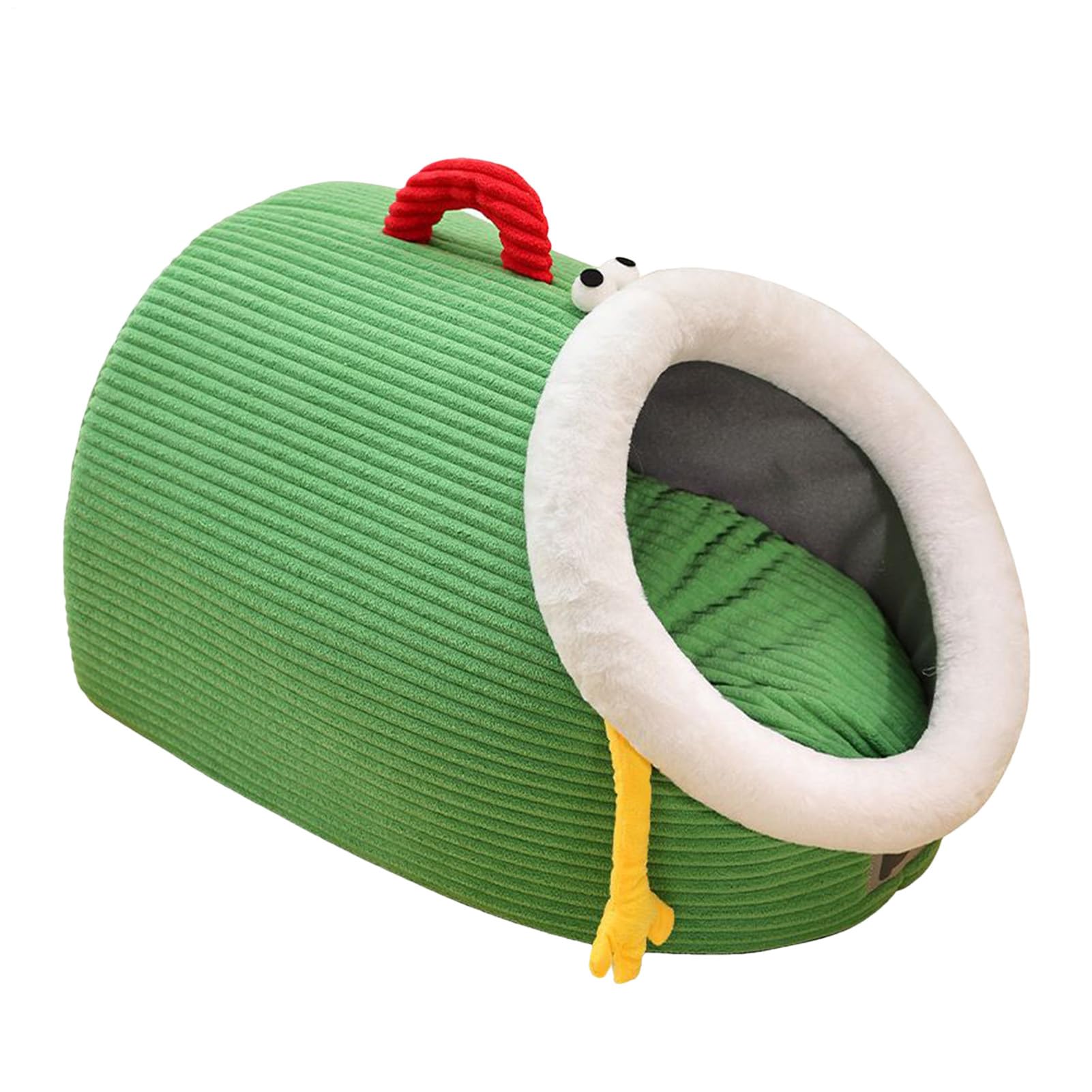 Maison pour chat couverte et douillette pour hiver niche amovible chaton