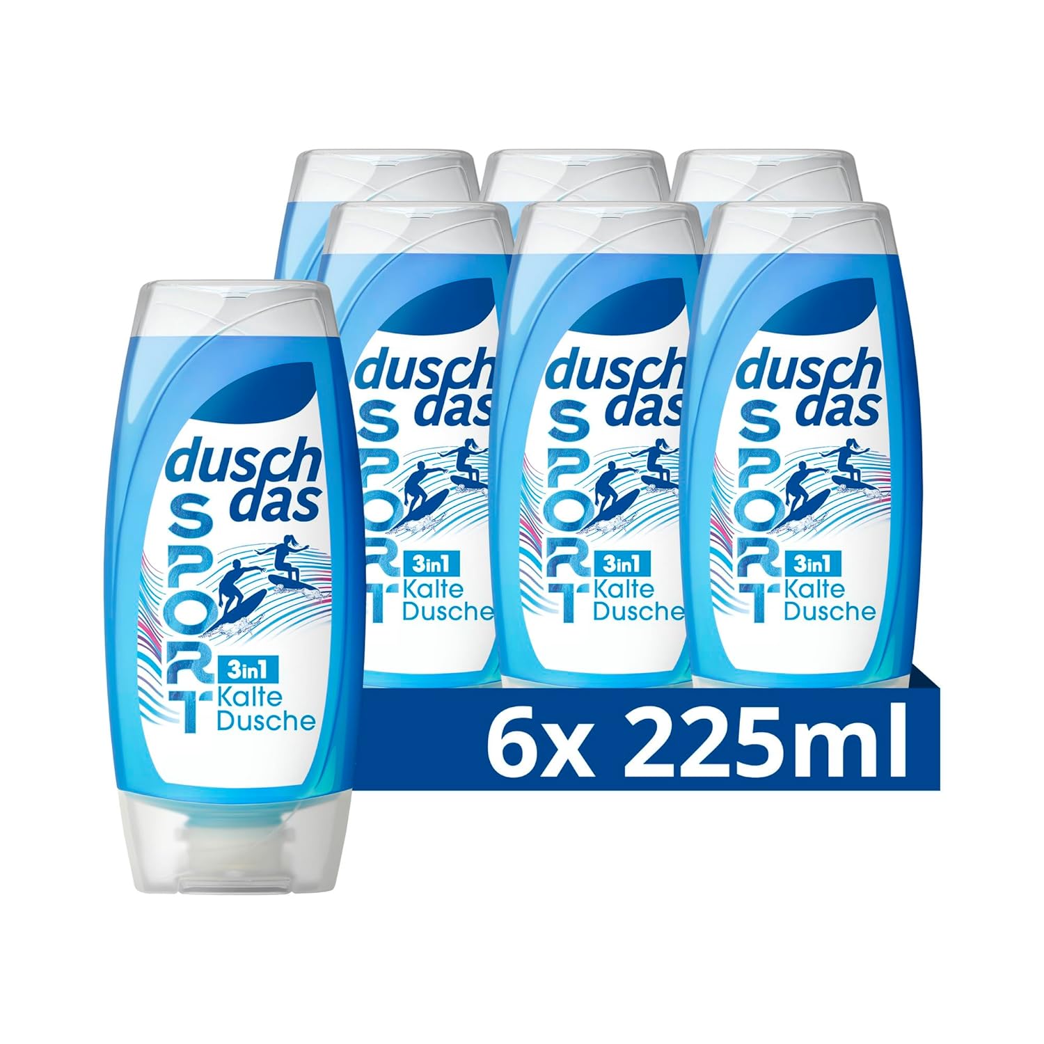 Duschdas 3-in-1 Duschgel & Shampoo Sport Kalte Dusche Limited Edition ...