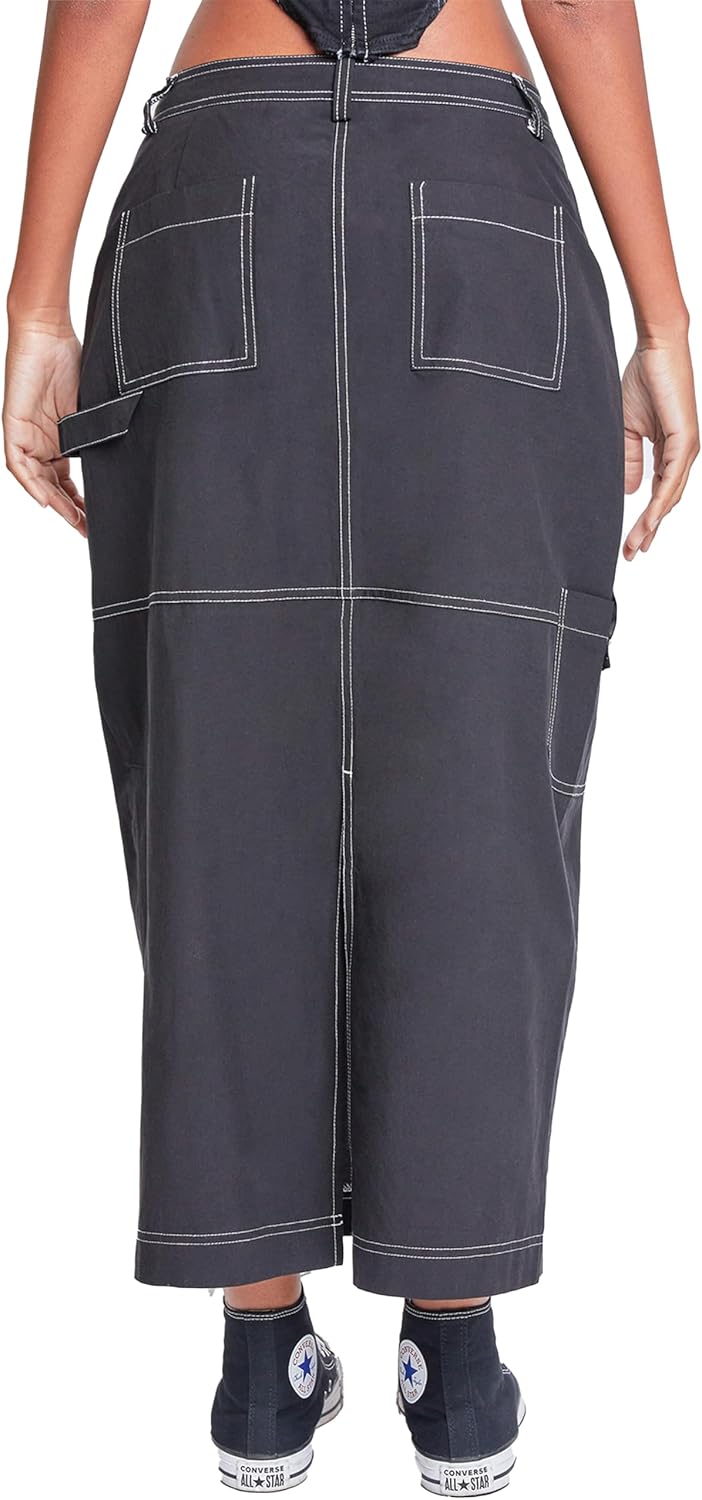 YMI Jeans Women's Cargo Maxi Skirt