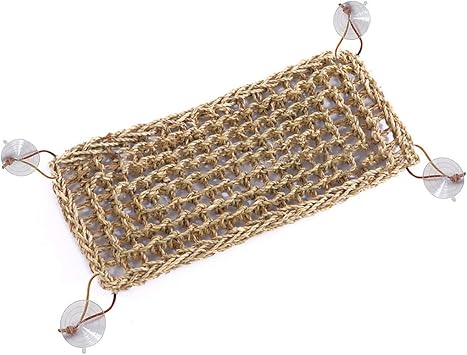 reptile hammock, hamster reptile grass mat, hamster reptile pet lounger grass mat bed mat, bearded dragon, gecko, iguana, etc. heathly