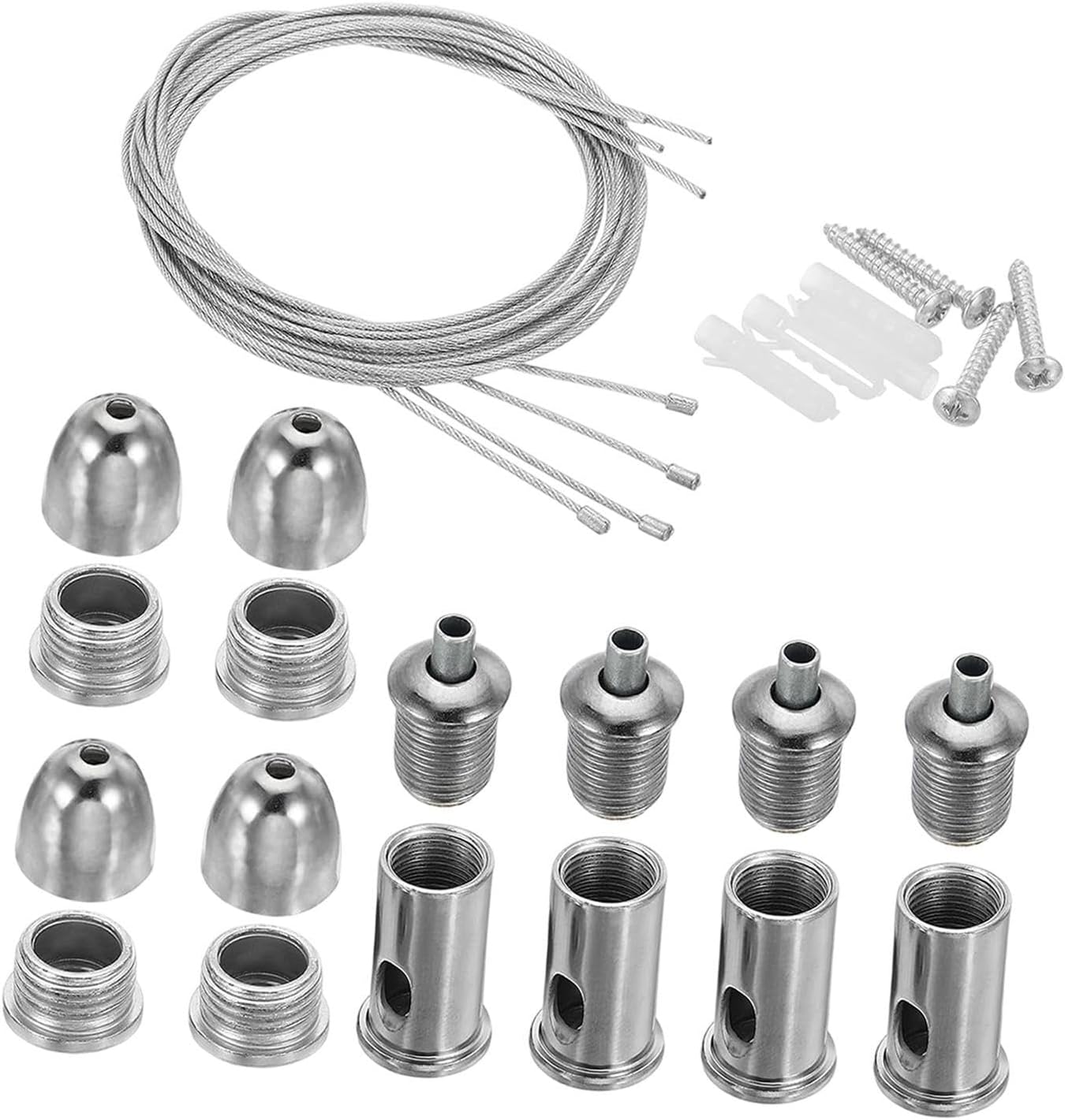 Ceiling Hanging Wire Cable Kit Mounting Hardware for Hotel Billboards Office 2.5m|Chandeliers & Ceiling Fixtures|Home & Garden