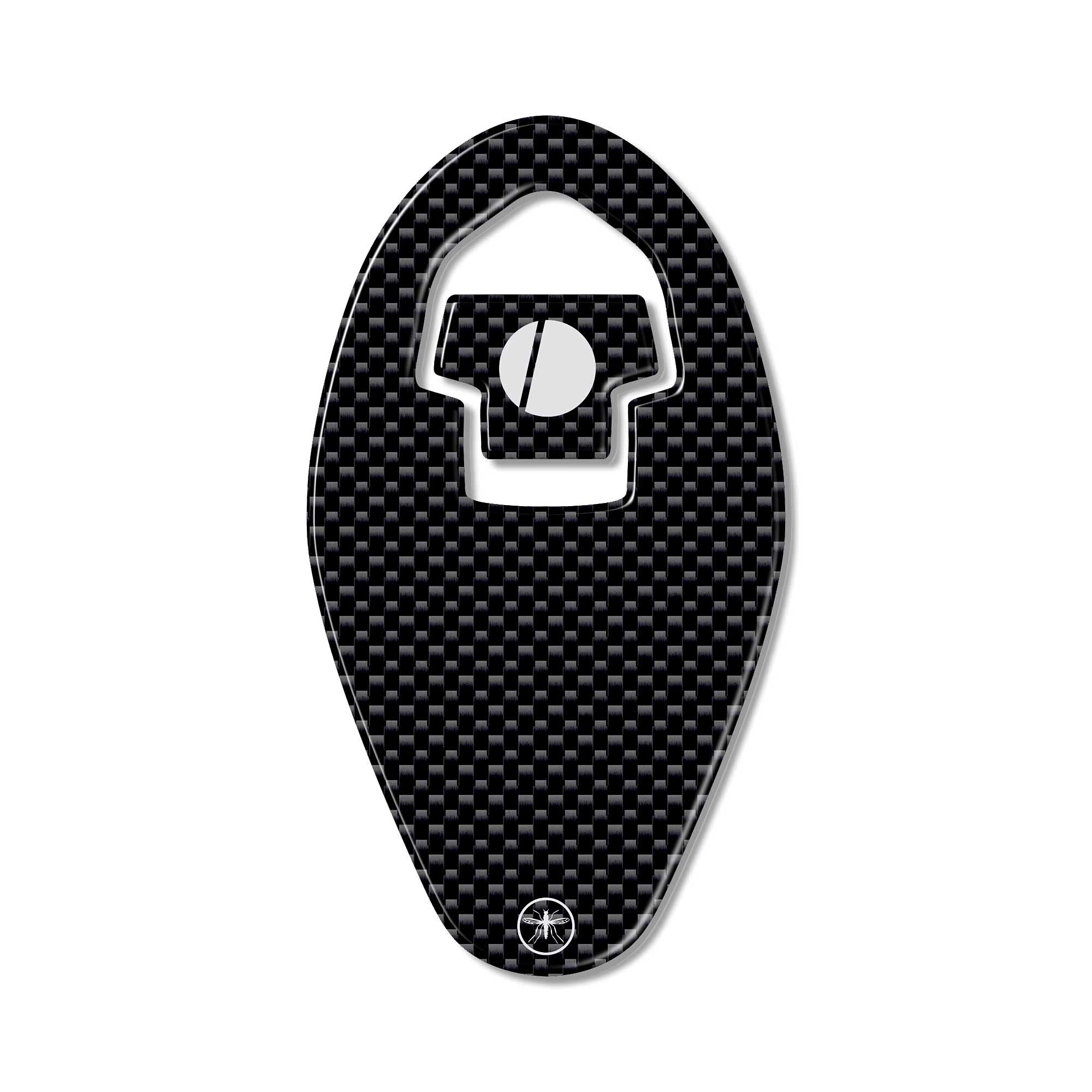 Autocollant Ducati 3D Noir Et Blanc - Décal Résiné Pour Réservoir Ou Casque | 25x27mm | Made In Italy