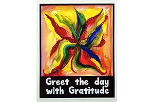 Greet the Day with Gratitude Poster - Embark on a Heartfelt Journey of Appreciation