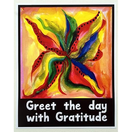 Greet the Day with Gratitude Poster - Embark on a Heartfelt Journey of Appreciation