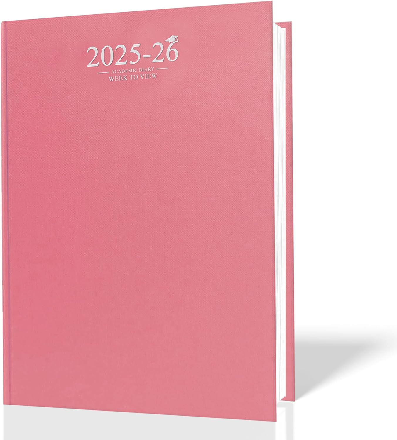 G4GADGET 2025-2026 Academic Student Diary, A5, Week to View, Pink, Case-bound