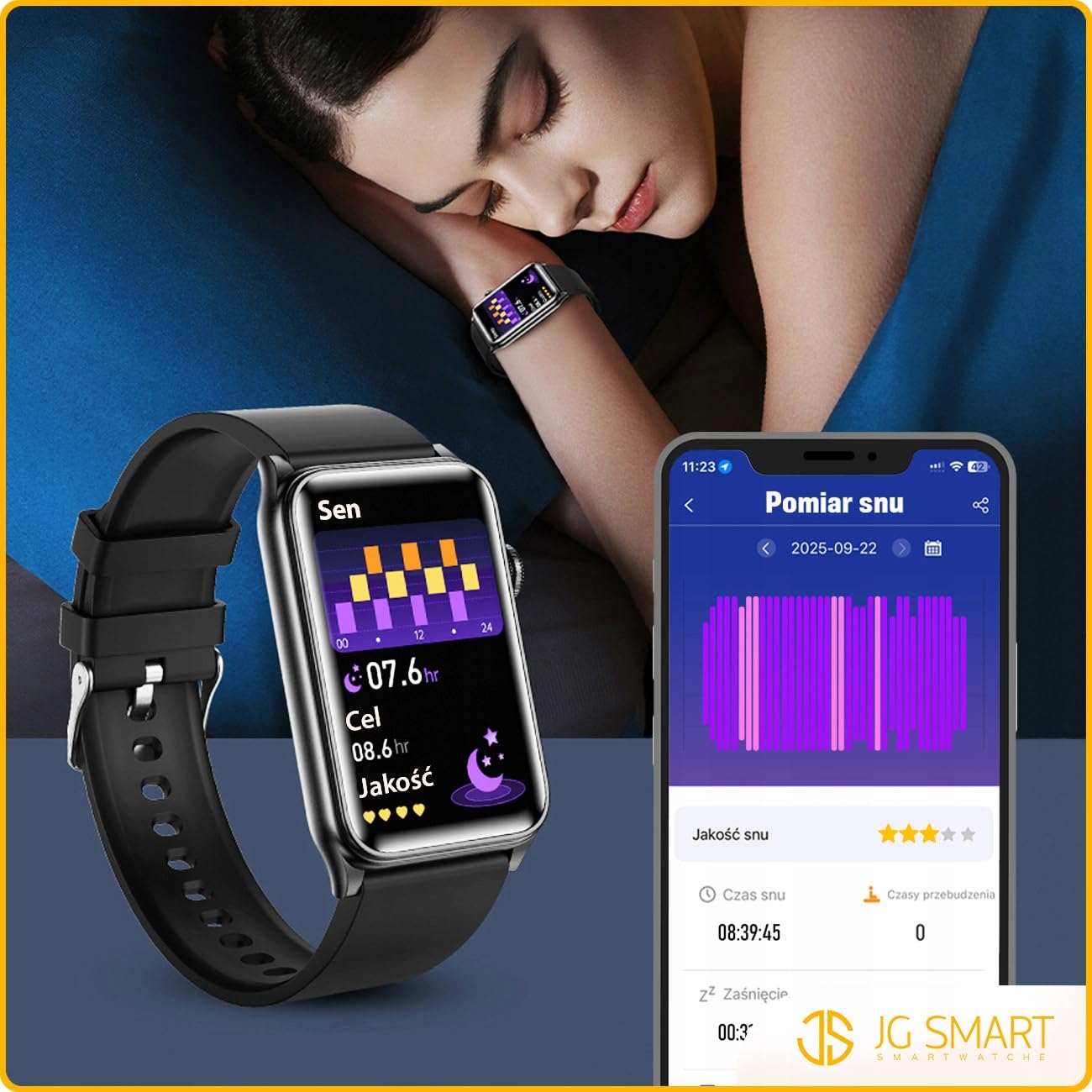 SMARTWATCH ZEGAREK EKG HRV GLUKOZA CIŚNIENIE TEMPERTATURA BMI PULS MENU PL