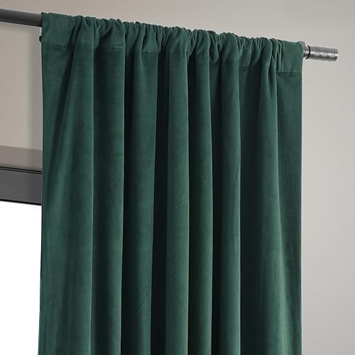 Miniatura 6 de HPD Half Price Drapes - Cortinas blackout de terciopelo, con bloqueo total de calor y luz, para sala de estar y dormitorio (1 panel), 50 pulgadas de