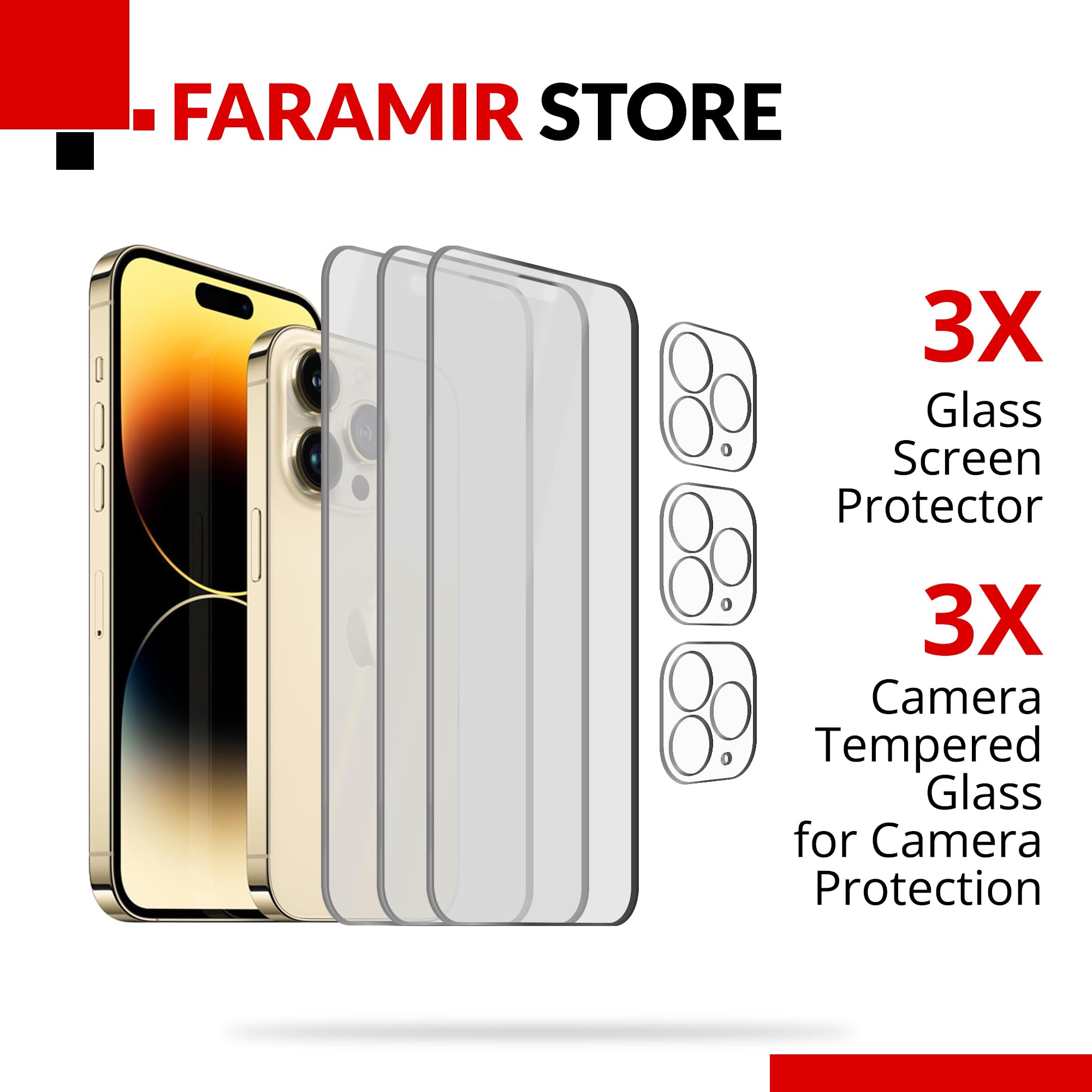 Protezione Fotocamera Iphone 14 Pro Protezione Obiettivo Fotocamera In Vetro Temperato 9H Per IPhone 15, 14, 13, 12 Pro Max - Chiara, Anti-Graffio, Facile Da Montare Protettore Obiettivo IPhone 14 Pro - Foto 8