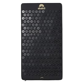 ShaktiMat Premium Acupressure Mat, Level 3 in Shakti Black, Massage Muscles, Aid Sleep & Unlock Inner Tension | Similar to Acupuncture, No Needles Required | FSA/HSA Eligible