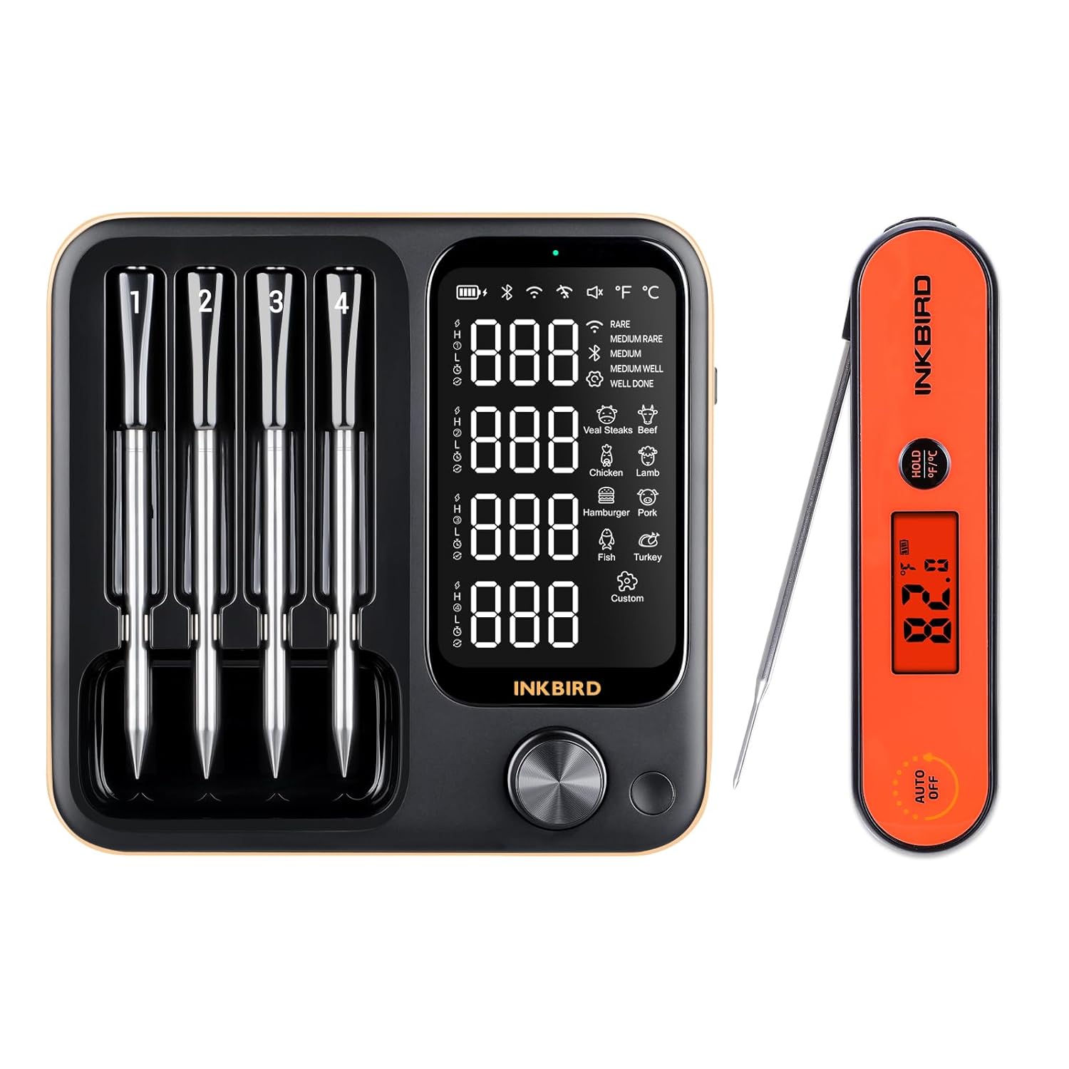 Inkbird 4 Probes WiFi Wireless Meat Thermometer and Instant Reat Meat Thermometer