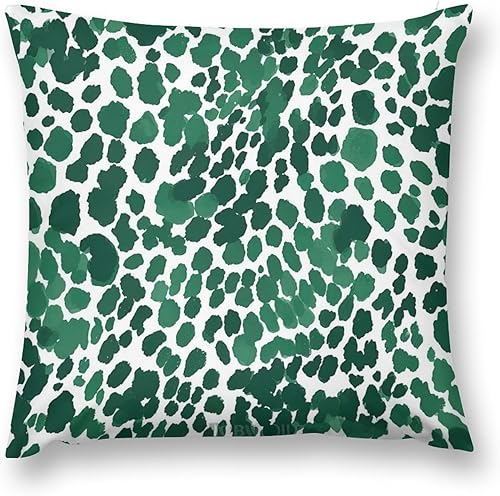 Fundas de almohada de terciopelo con estampado de leopardo esmeralda y guepardo, funda de cojín con estampado de animales, fundas de almohada de