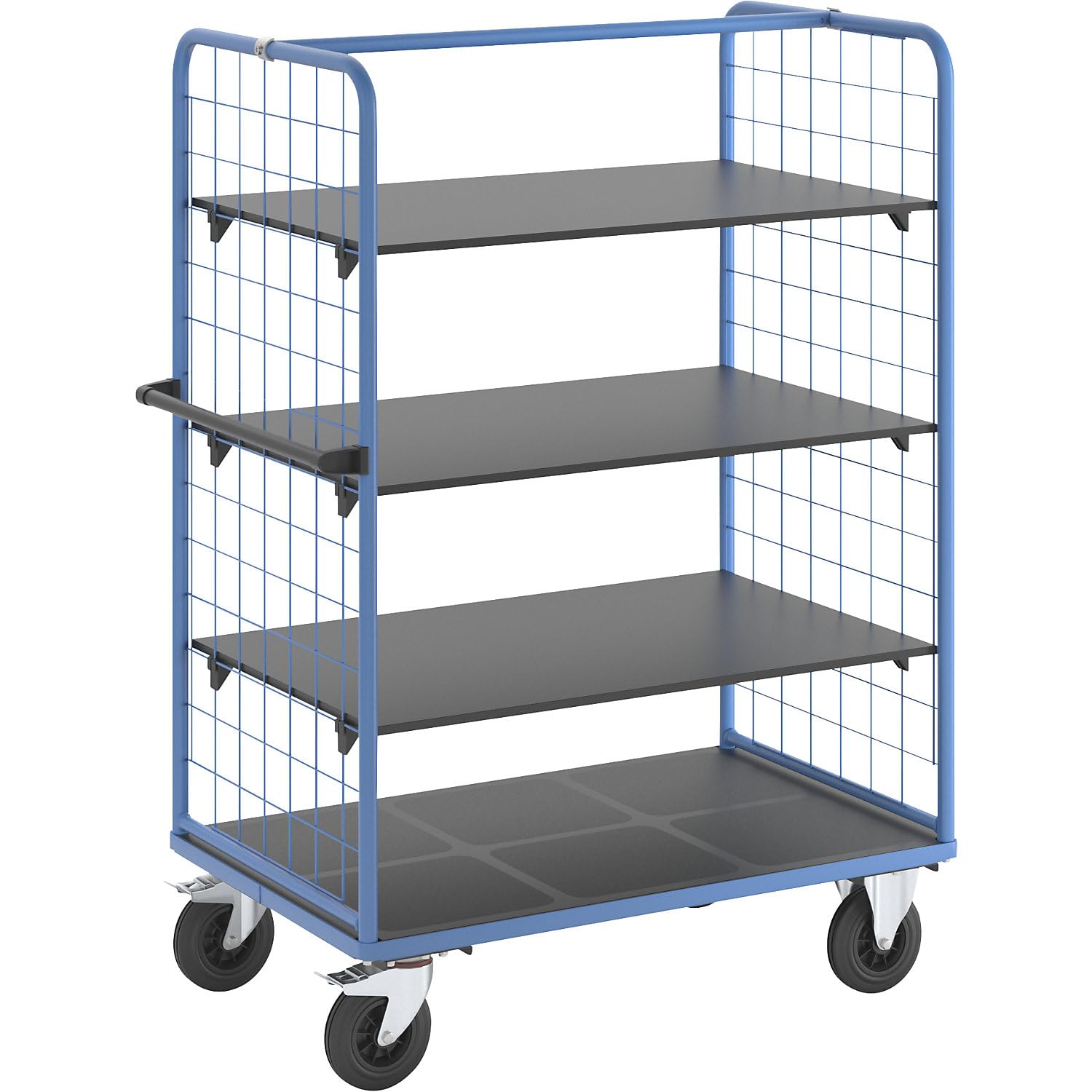 eurokraft Pro | Chariot à tablettes à Panneaux latéraux grillagés