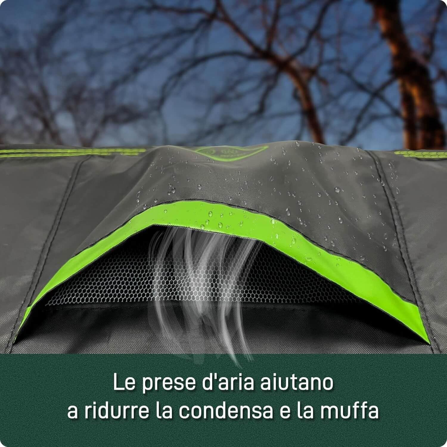 AWNIC Telo Copridivano 3 Posti da Esterno Impermeabile, Resistente ai Raggi UV e agli Strappi Copertura Divano Esterno da Giardino 420D Poliestere 220x85x61/71cm