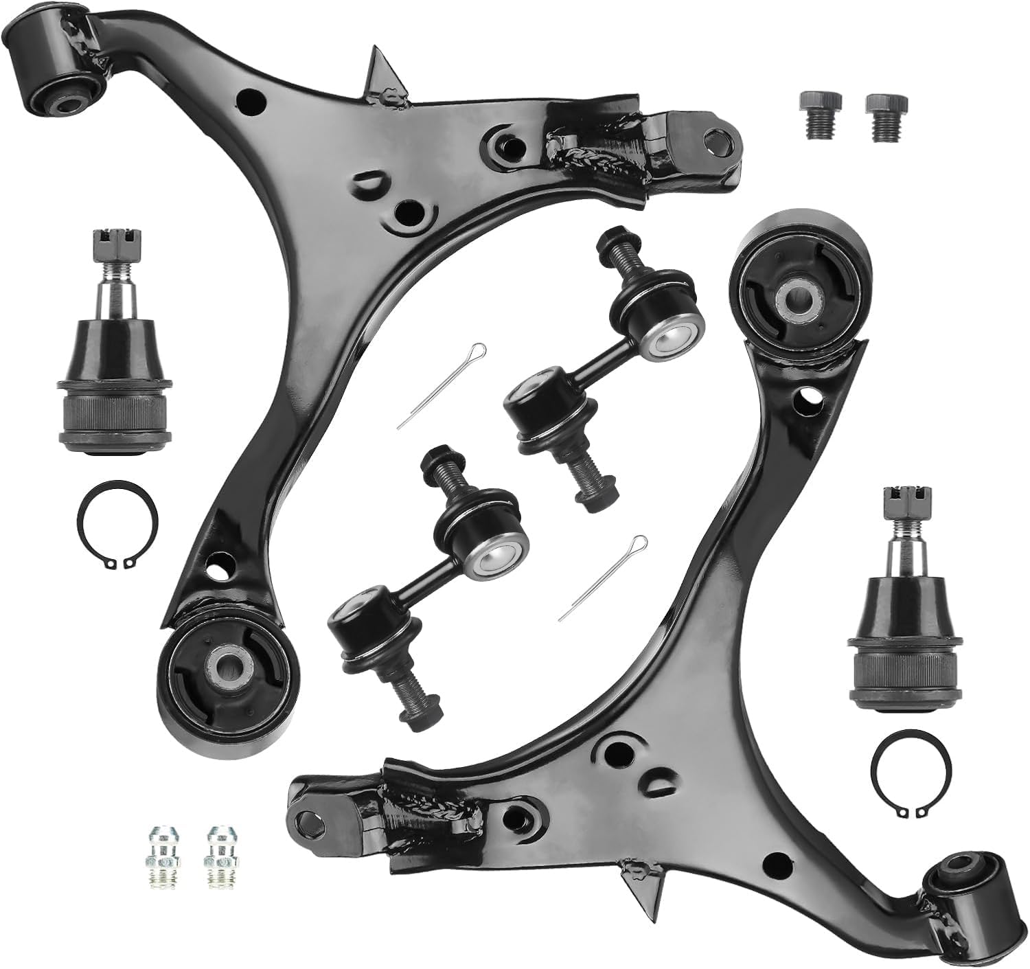 Front Left&Right Lower Control Arms w/Ball Joints Sway Bar End Links Suspension Kit for 2002-2006 Honda CR-V (6pc)
