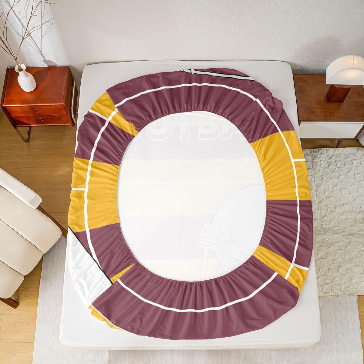 Erosebridal Football Fans Sheets for Boys - Twin Sports Bedding Set with 1 Pillowcase