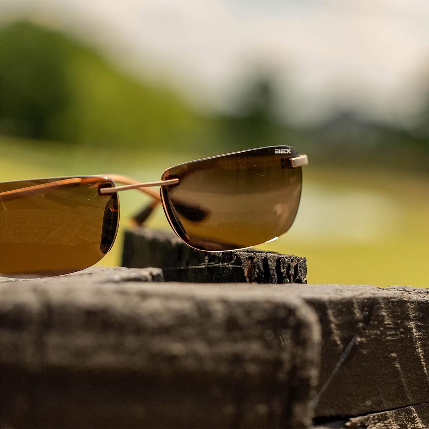 BEX Legolas OTG Rimless Polarized Sunglasses - UV Protection Lightweight Sport Eyewear - Image 7