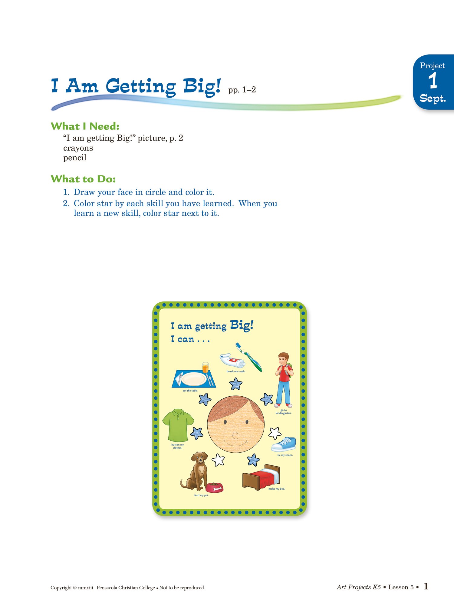 Art Projects K5 - Abeka 5 Year Old Kindergarten Art and Craft Book - Image 7