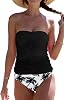 Beachsissi Smocked Tummy Control Gradient Print Tankini Set