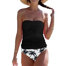 Beachsissi Smocked Tummy Control Gradient Print Tankini Set