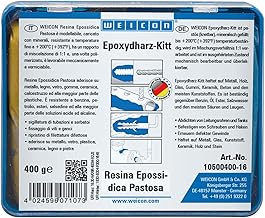 WEICON Epoxy Resin Pasty 400g Universal Repair Compound Kneadable in a Complete Package