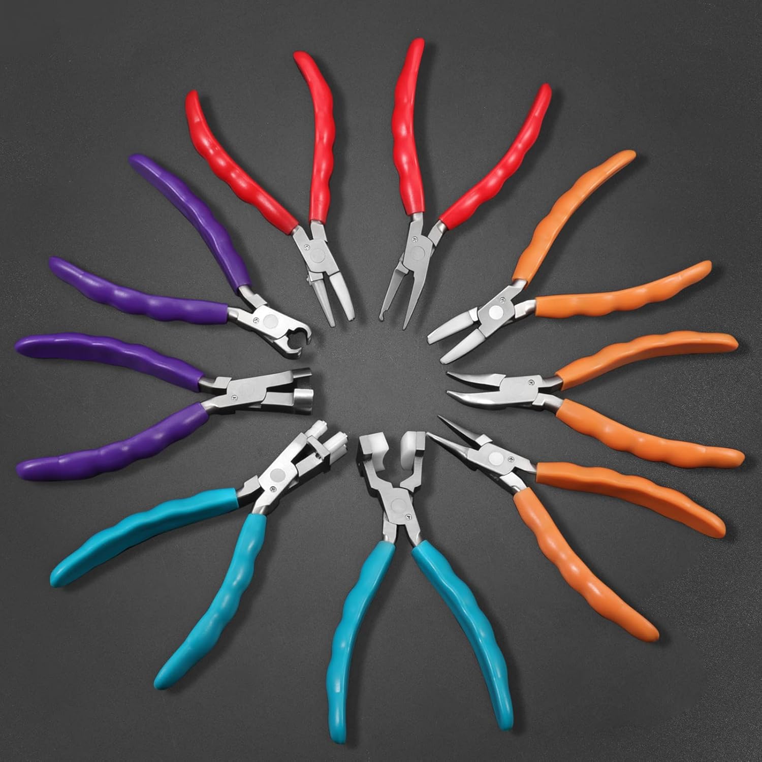 6 Inches Half Round Pliers Nylon Jaw Eyeglasses Frame Pliers Eyeglasses Repairing Plier Adjusting Eyeglass Arms Frame Pliers Optical Hand Tool with Screwdriver and Glasses Cloth