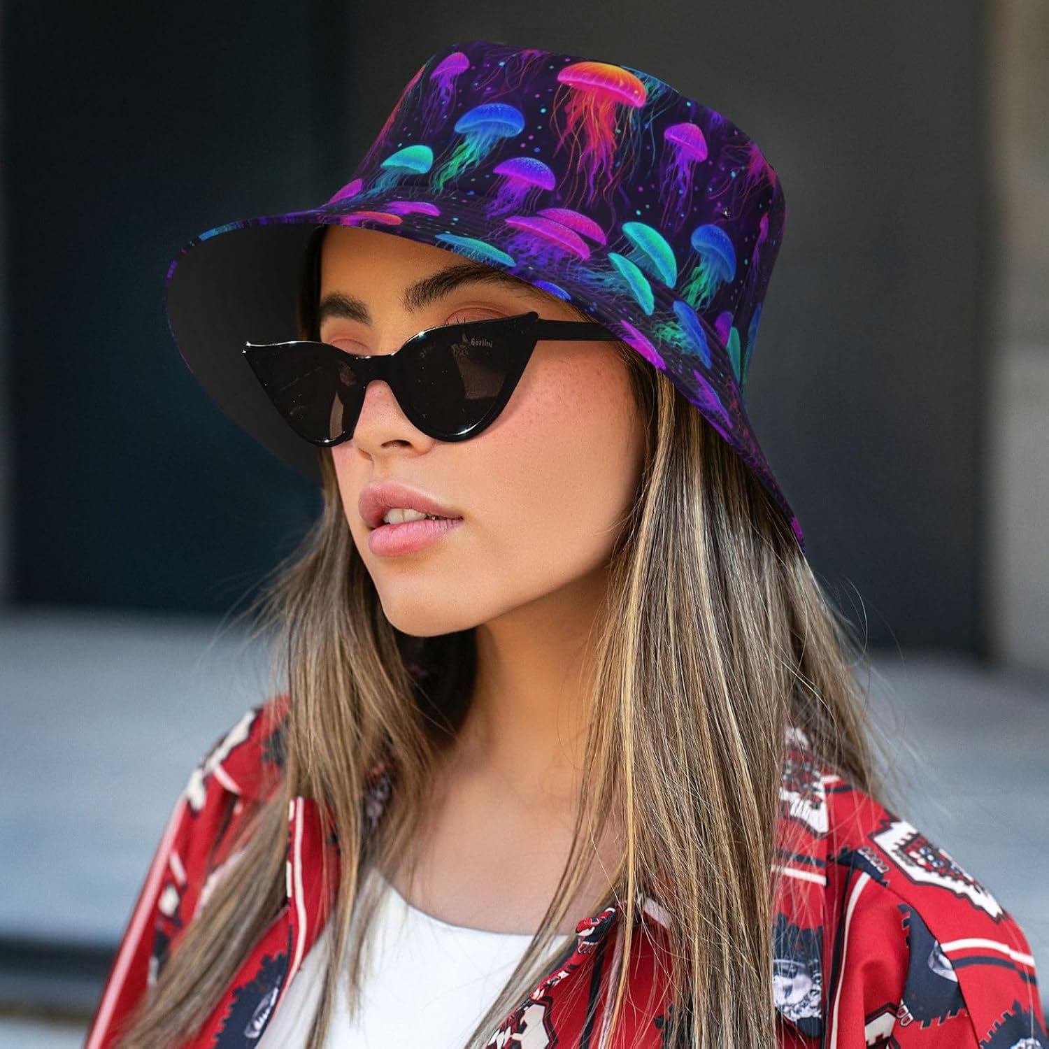 Bucket Hats for Women Men Teens, Summer Sun Hats Packable Breathable Uv Protection Bucket