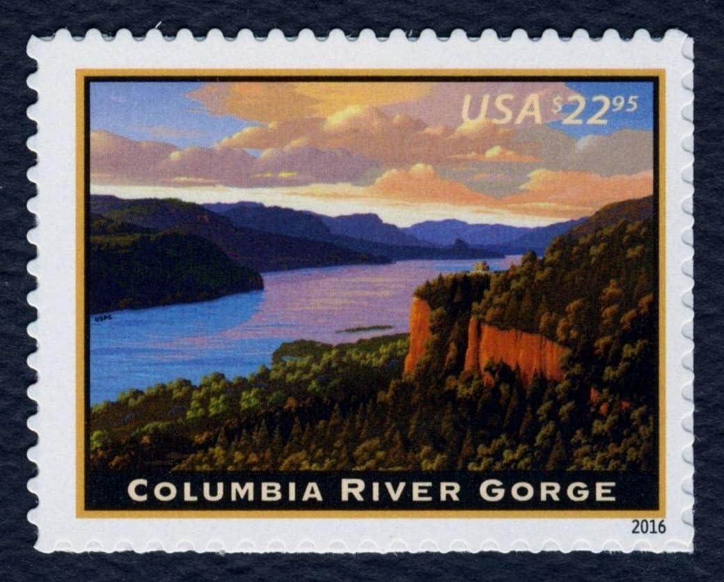 2016 Columbia River Gorge $22.95 Express Mail Single Stamp Scott 5041 by USPS