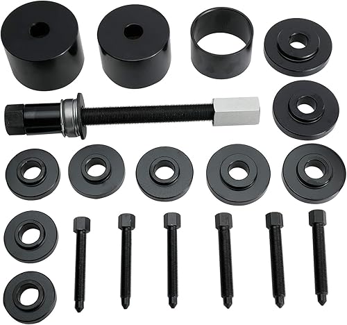 Miniatura 3 de Kit de herramientas de extracción de rodamientos de transmisión de cubo de rueda delantera, 19 Uds. Universal