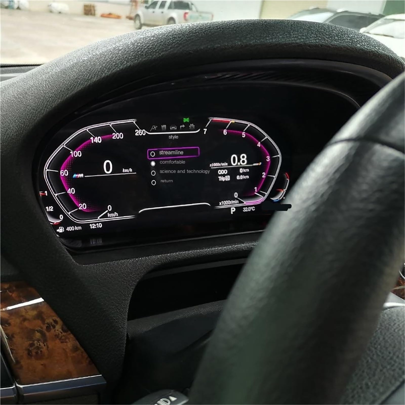 12,3'' Cyfrowy zestaw wskaźników samochodowych pasujący do BMW F30 F31F32 F34 F35 GT Kokpit LCD Prędkościomierz Deska rozdzielcza Wirtualny Zestaw zaślepek radiowychRamka do radia