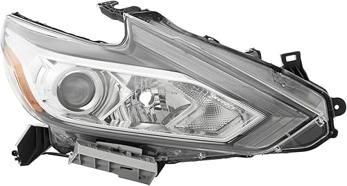 Miniatura 2 de Partzer Conjunto de faros delanteros halógenos compatible con Nissan Altima 2016 2017 2018 faro derecho lado del pasajero 260109HS0A