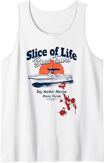 Bay Harbor Marina Boat Tours Blood Splatter TV Show Tank Top