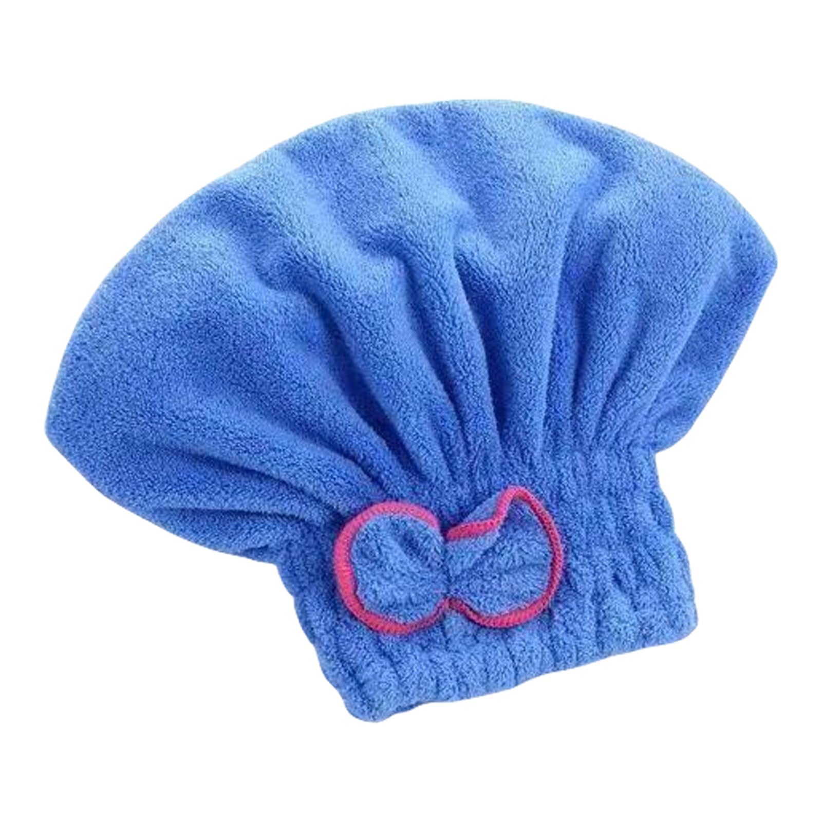 YROHGKPN Super Absorbent Hair Towel Wrap for Wet, Quick Dry Corals Velvets Towel with BowKnot Shower Caps Bath Accessories Quick Dry Wrap