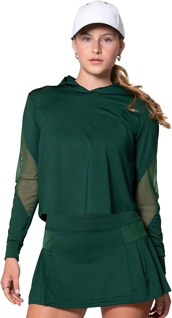 Lucky In Love Womens Cindy Crop Hoodie