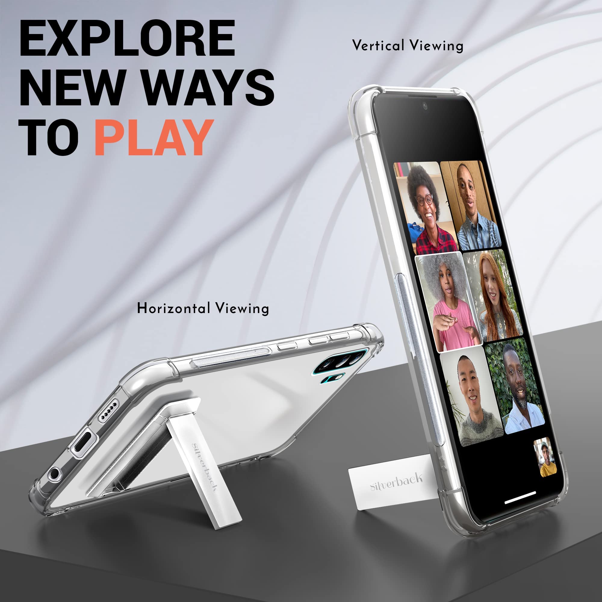 Silverback Hülle Für Huawei P30 – Transparent, Mit 360° Ringhalter, Stoßfest & Kratzfest